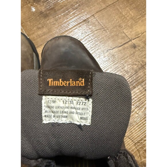 Timberland Boots Men\'s Size 13 Dark Brown White Ledge Mid Waterproof main image 4